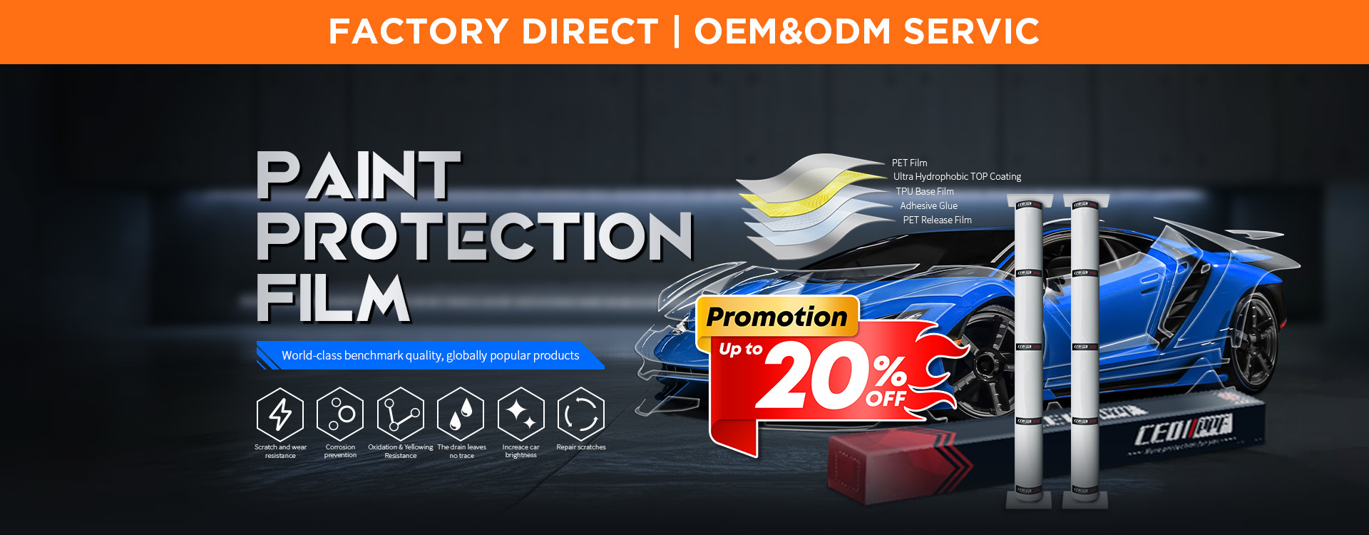 kwaliteit De Beschermingsfilm van de autoverf fabriek